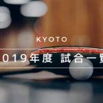 2019年度 試合予定