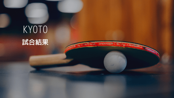 【新日本スポーツ連盟　京都卓球連盟】第143回クラス別単卓球大会 結果